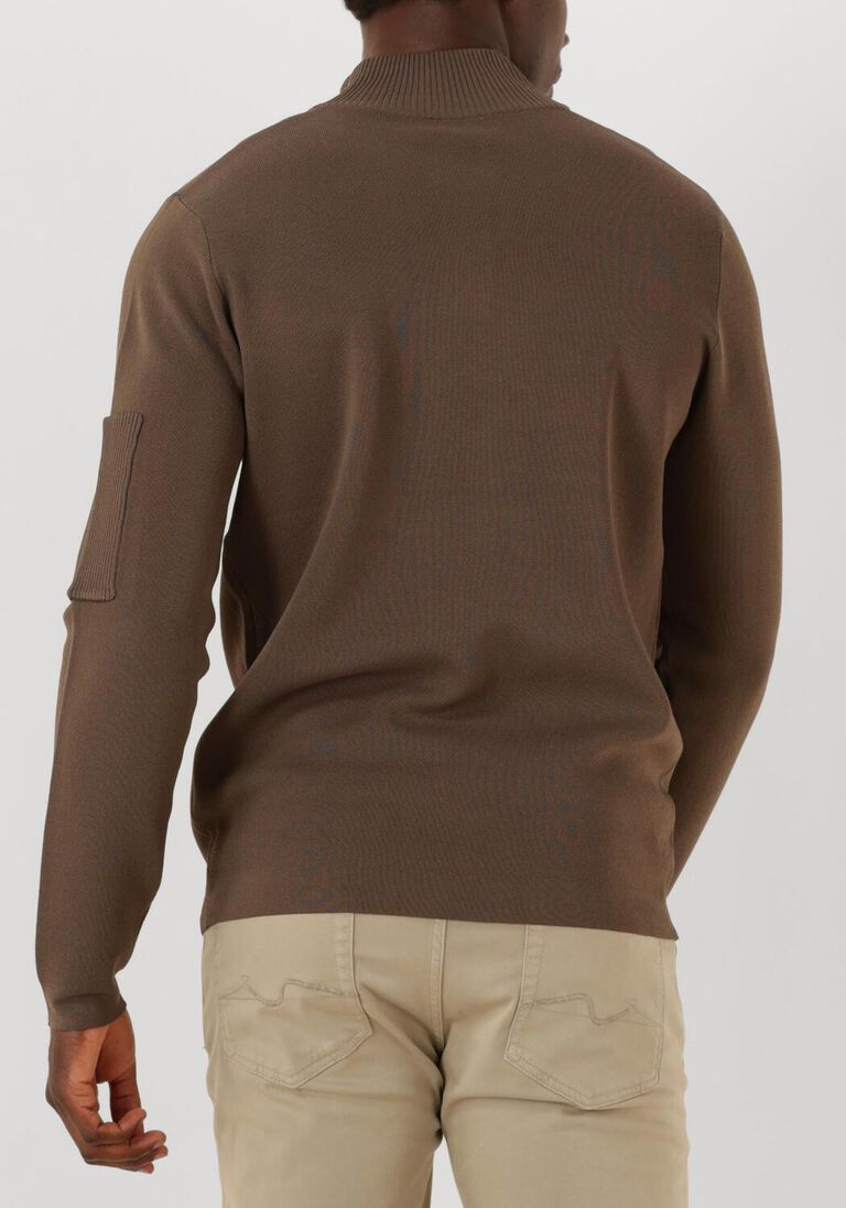 bruine genti trui turtle zip