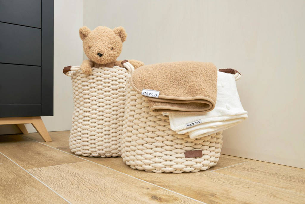 goede kwaliteitbaby reisdeken Bouclé Uni 75x100 cm Toffee