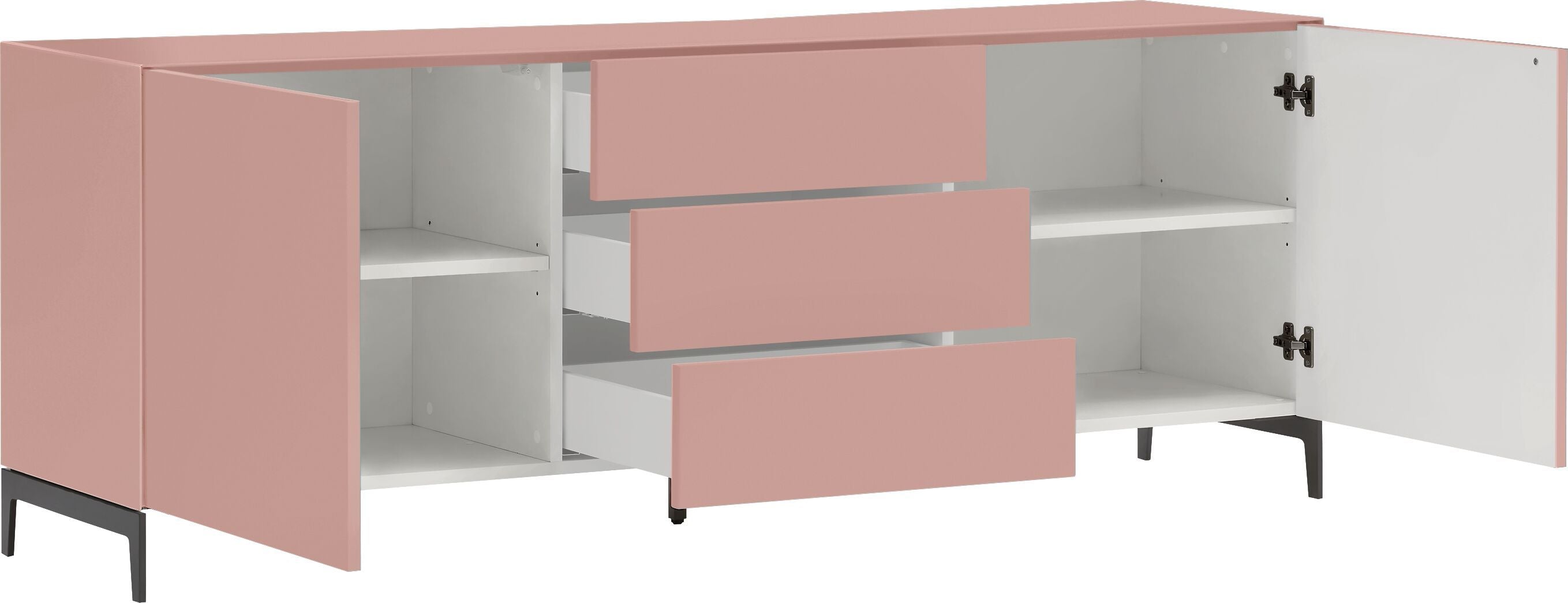 LUX Lowboard - Rosa / B: 180.0 cm x T: 46.0 cm x H: 68.0 cm