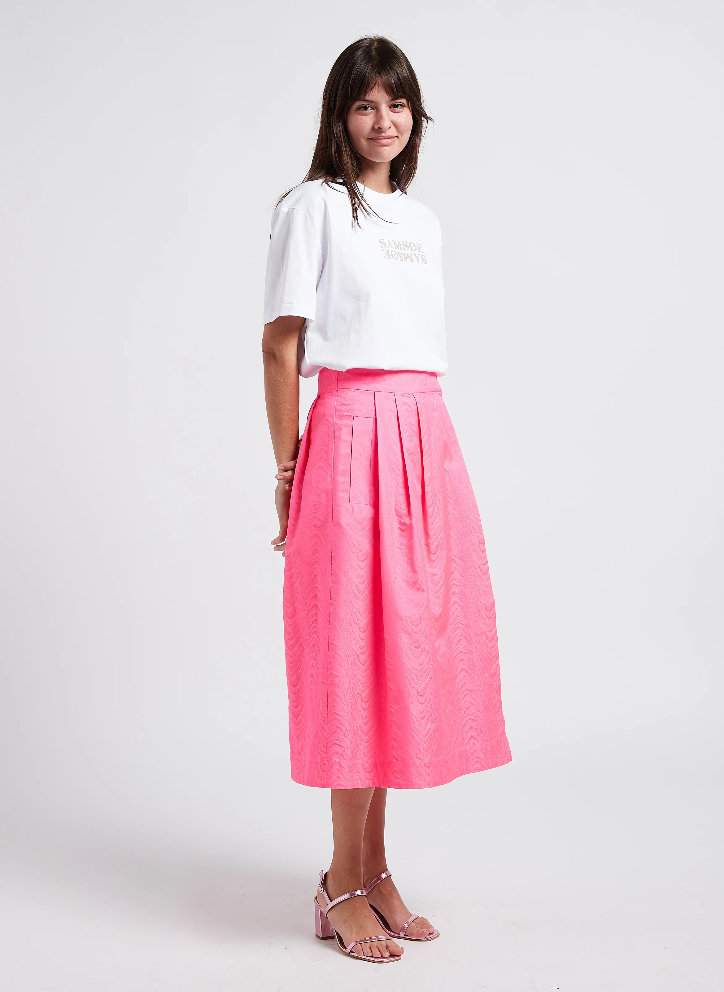 SIENNA - Tee-shirt ample brodé en coton| Blanc