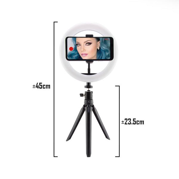 Tripé Portátil Studio Live LED 14W Preto - S1904077