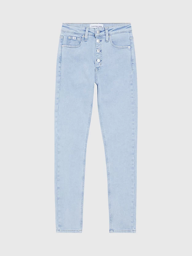 Calça jeans super skinny de cintura alta até o tornozelo