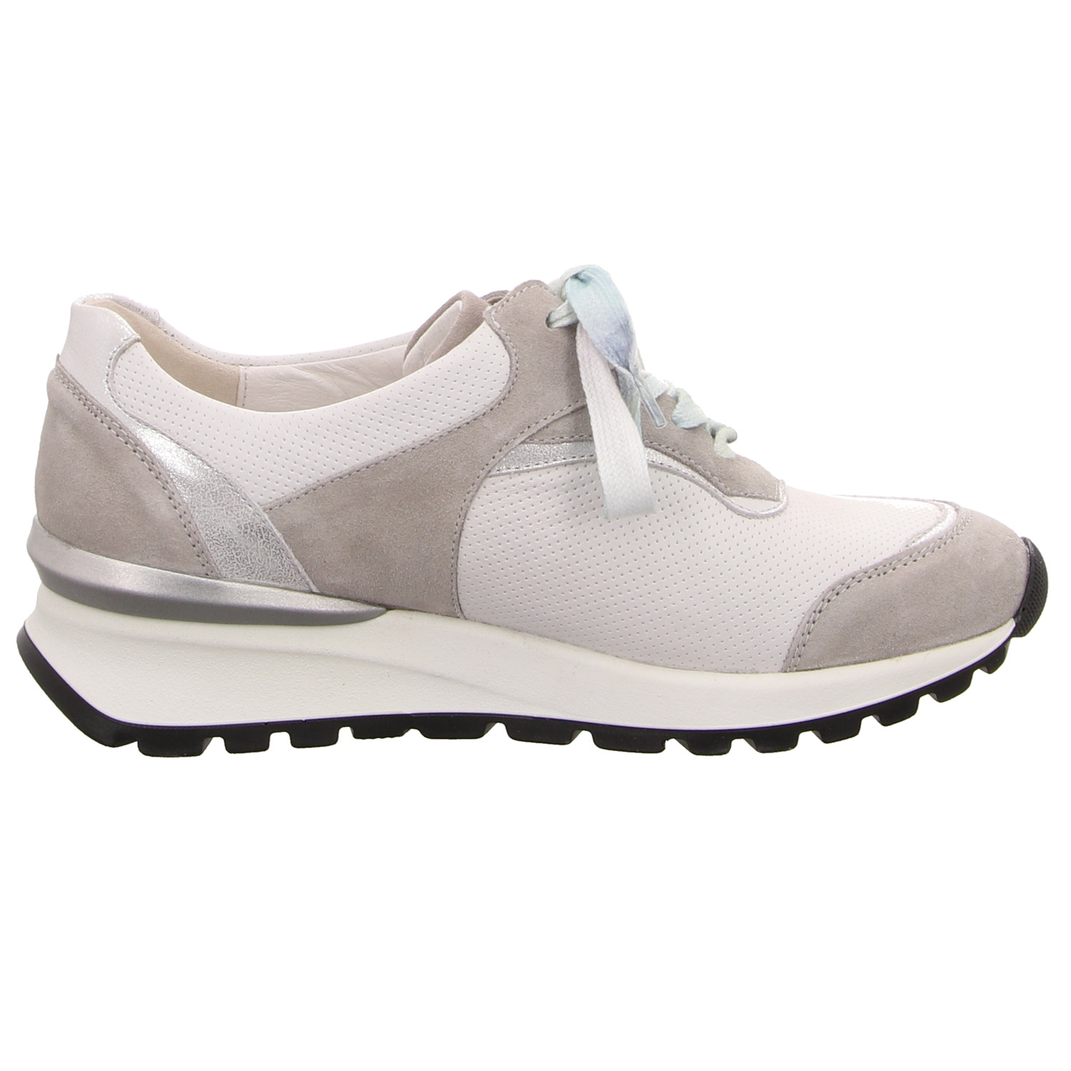 Waldläufer Schnürhalbschuh weiss/weiss kombi