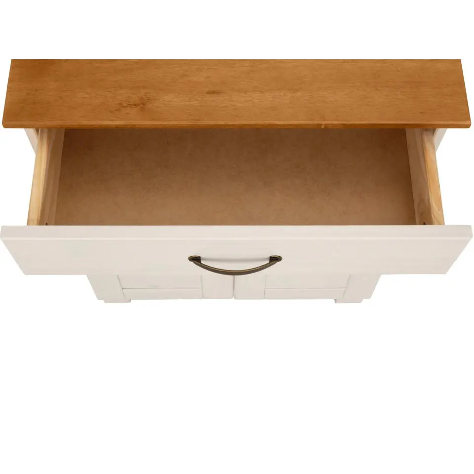 Alby - Kast met 2 deuren en 1 lade in grenen wit