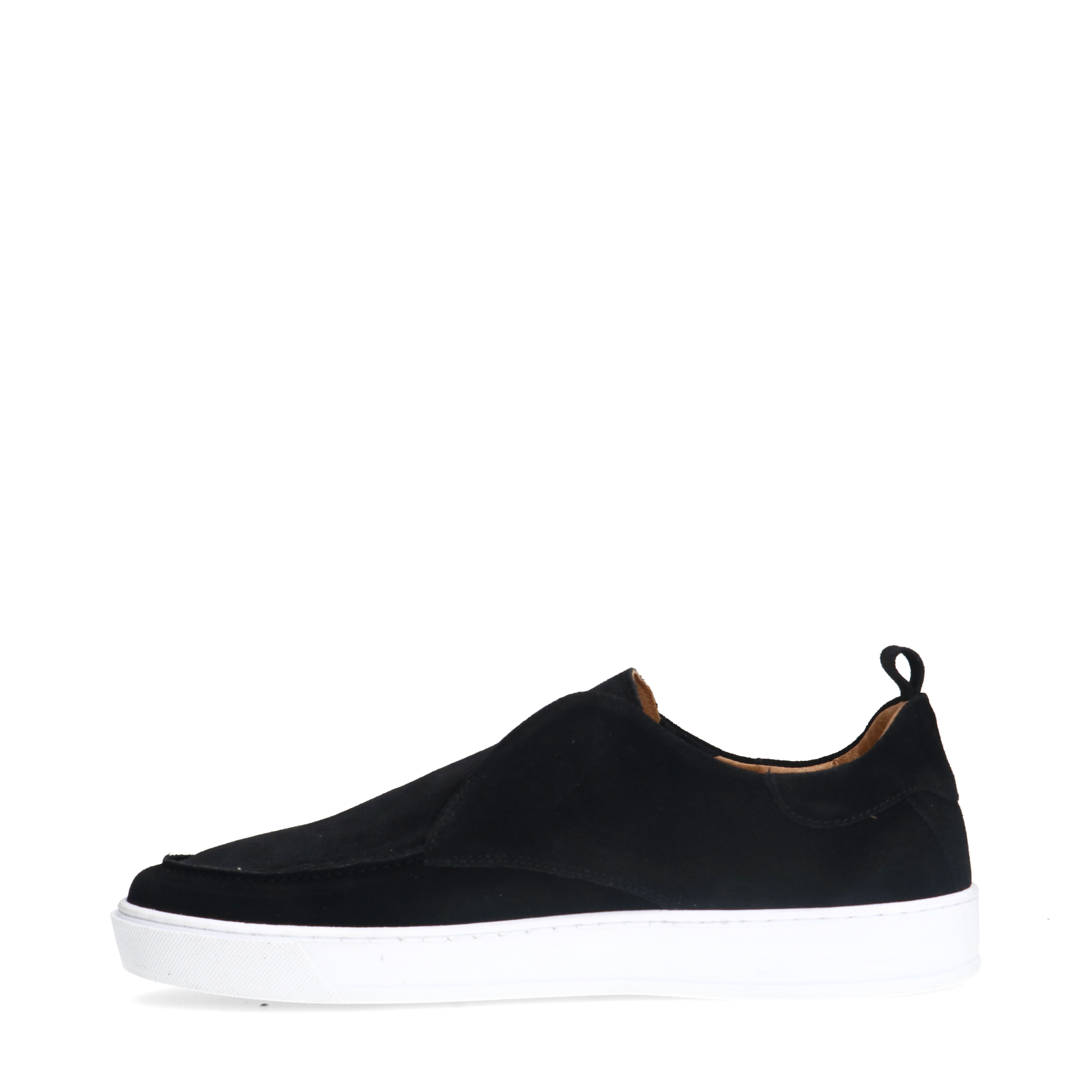 Zwarte suède loafers