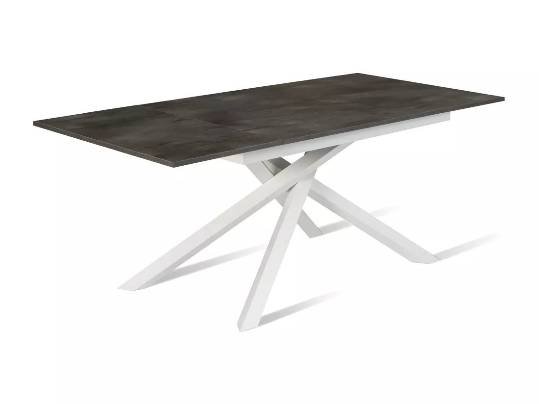 Pulse Table extensible (140/190 x 90 cm) en Mélamine Blanc