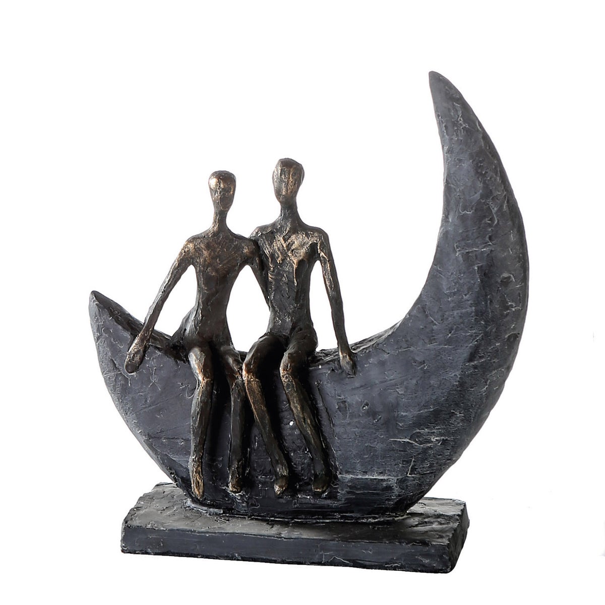 Sculptuur GILDE Decoratie Hoogte 23cm Breedte 21cm Bronskleurig, grijs kunsthars