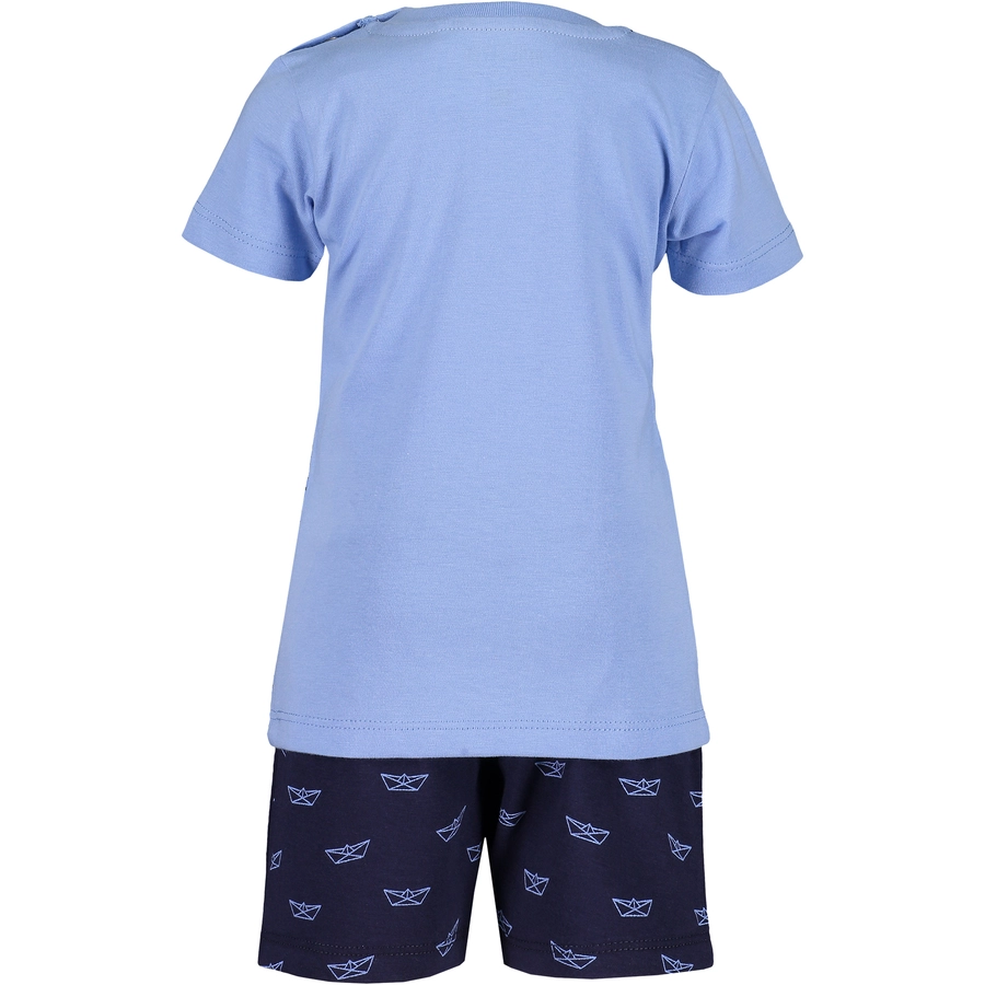 BLUE SEVEN Girls 2er Set T-Shirt + Shorts Hellblau