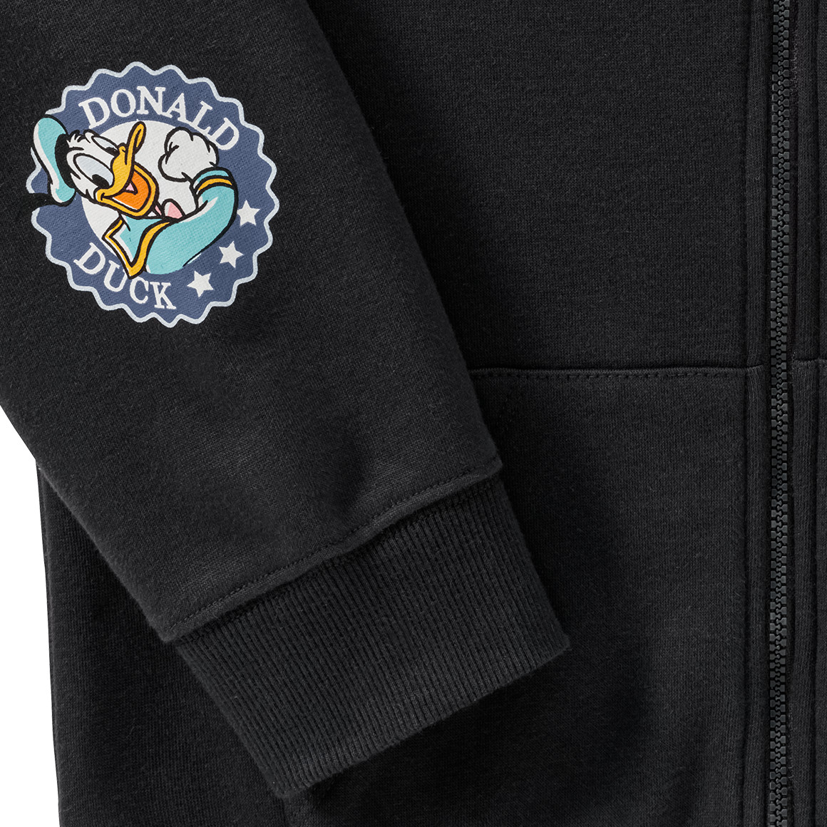 Topolino Micky Maus Sweatjacke mit Backprint dunkelgrau