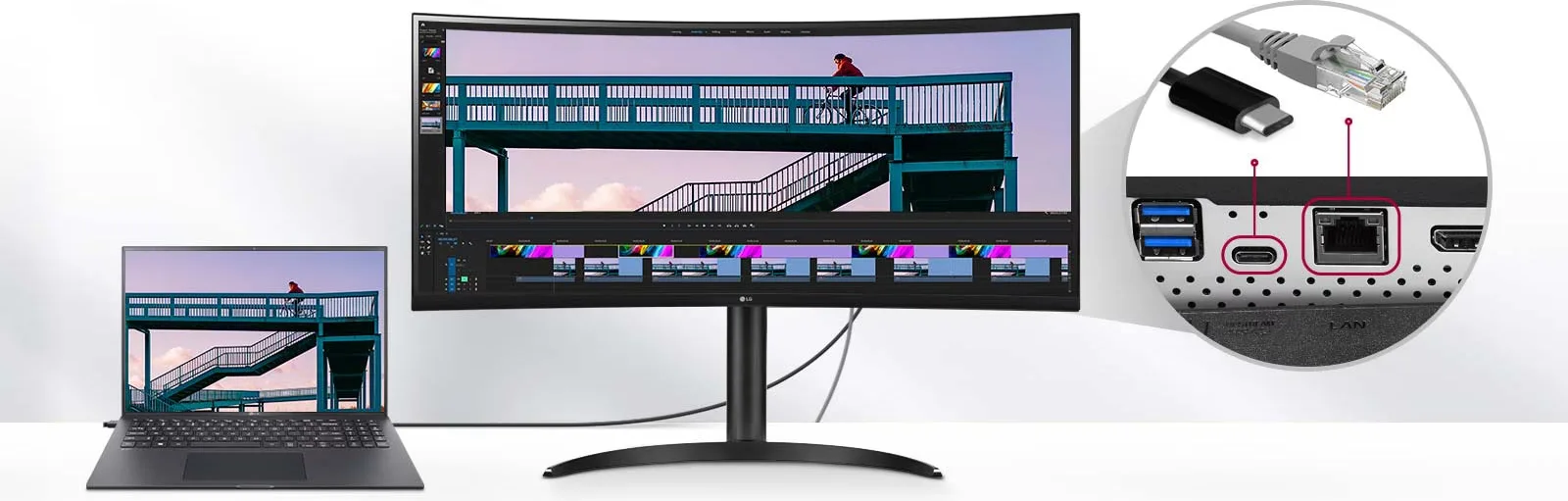 LG UltraWide 34WQ75C-B Écrans de bureau et professionnels