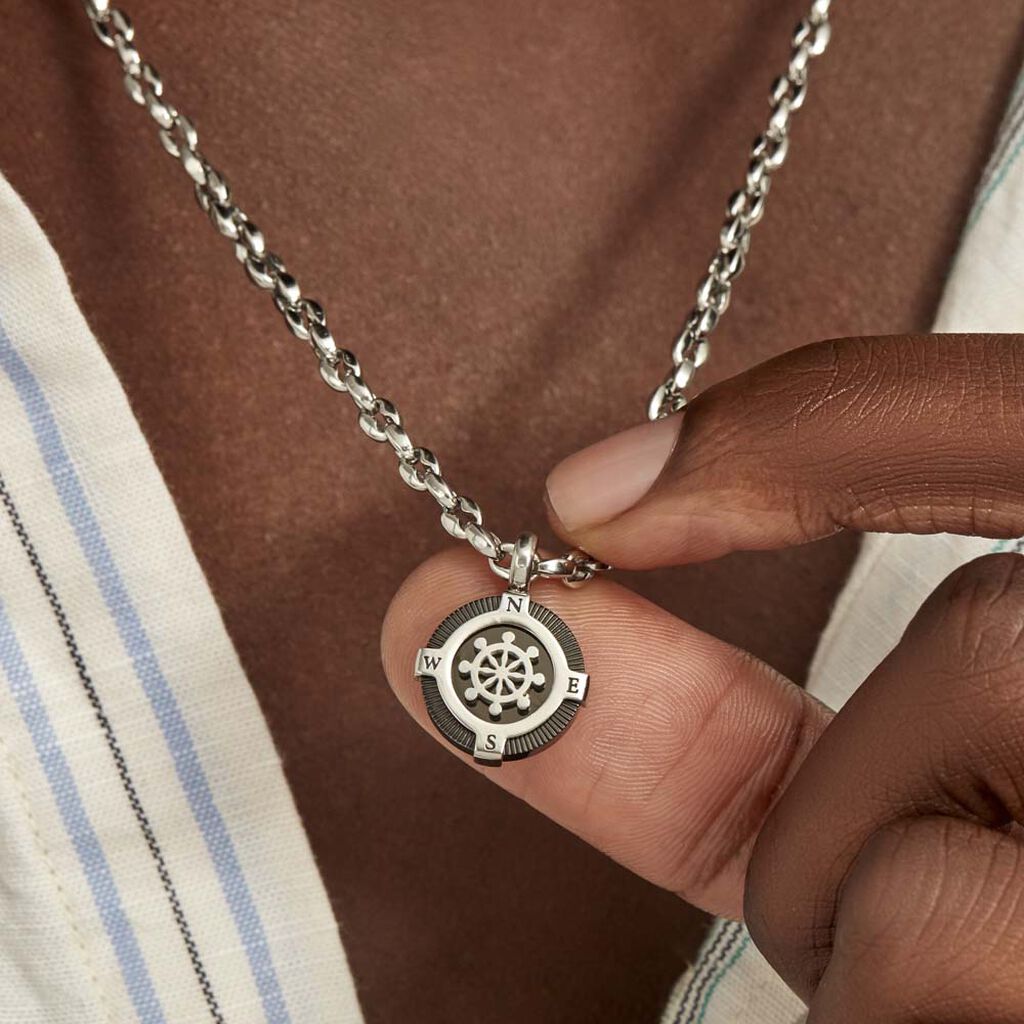 Collier Acier Blanc Kyliann