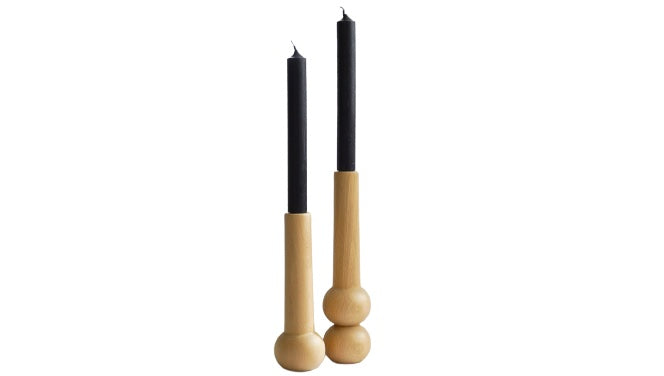 LEMON LILY Candleholder cone high - natural
