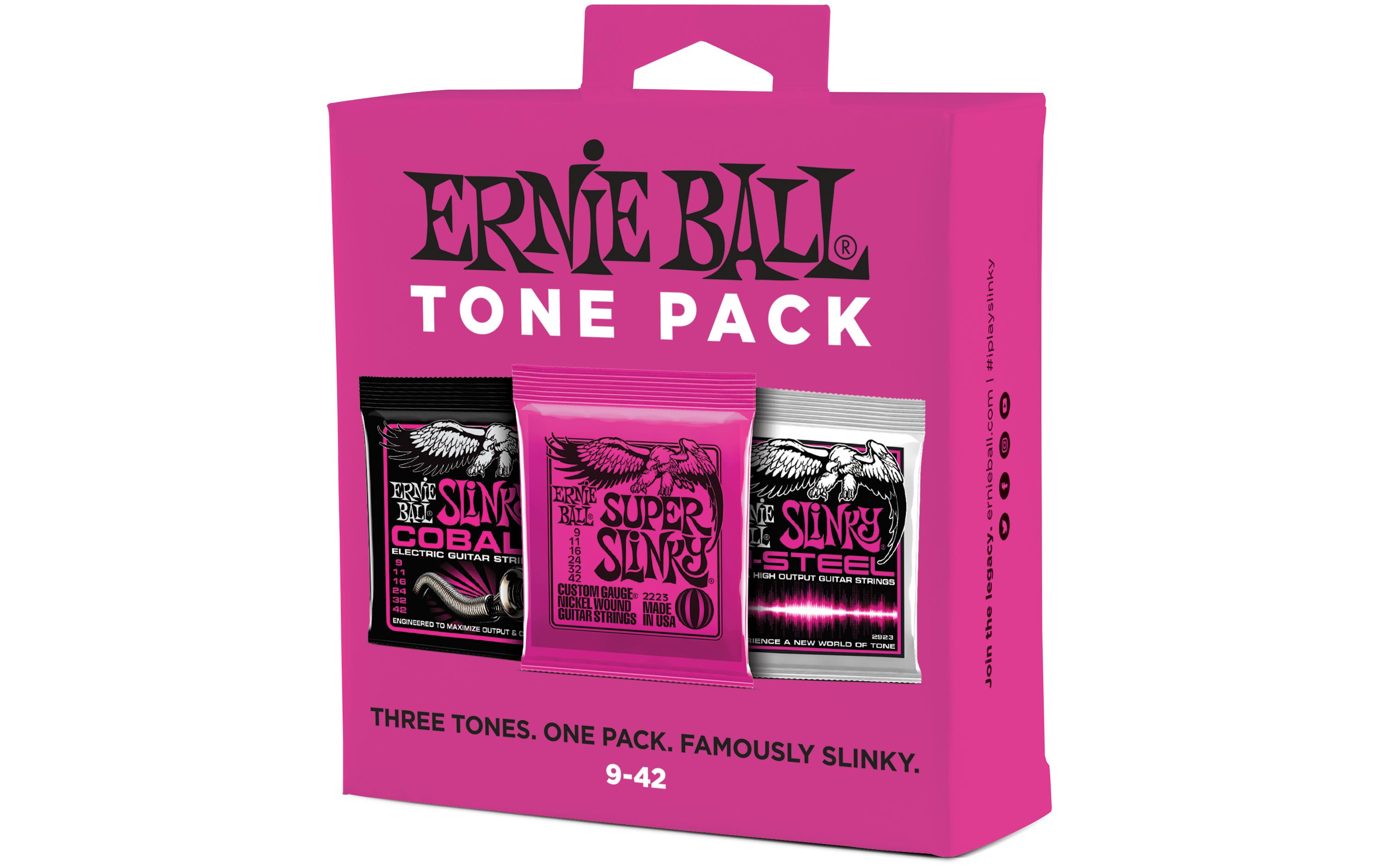 Gitarrensaiten 3333 Slinky 3er Tone Pack – Slinky 9 - 42Saiten-Set für drei verschiedene Sounds