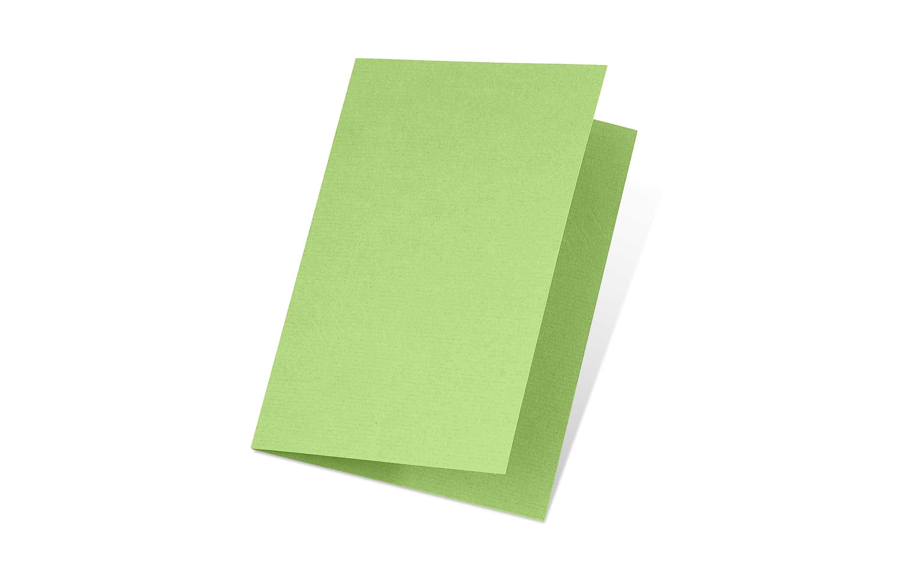 Blankokarte 1001, A5, 5 Blatt, BirkengrünSchreibkarte im Format A5