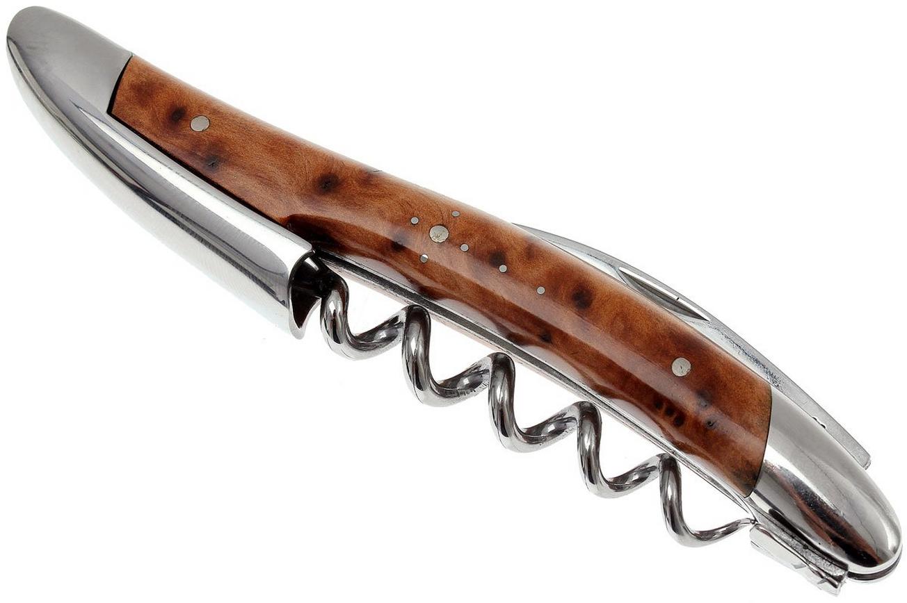 Forge de Laguiole SOM1THBRI, kelnersmes gepolijst, thuya-wood
