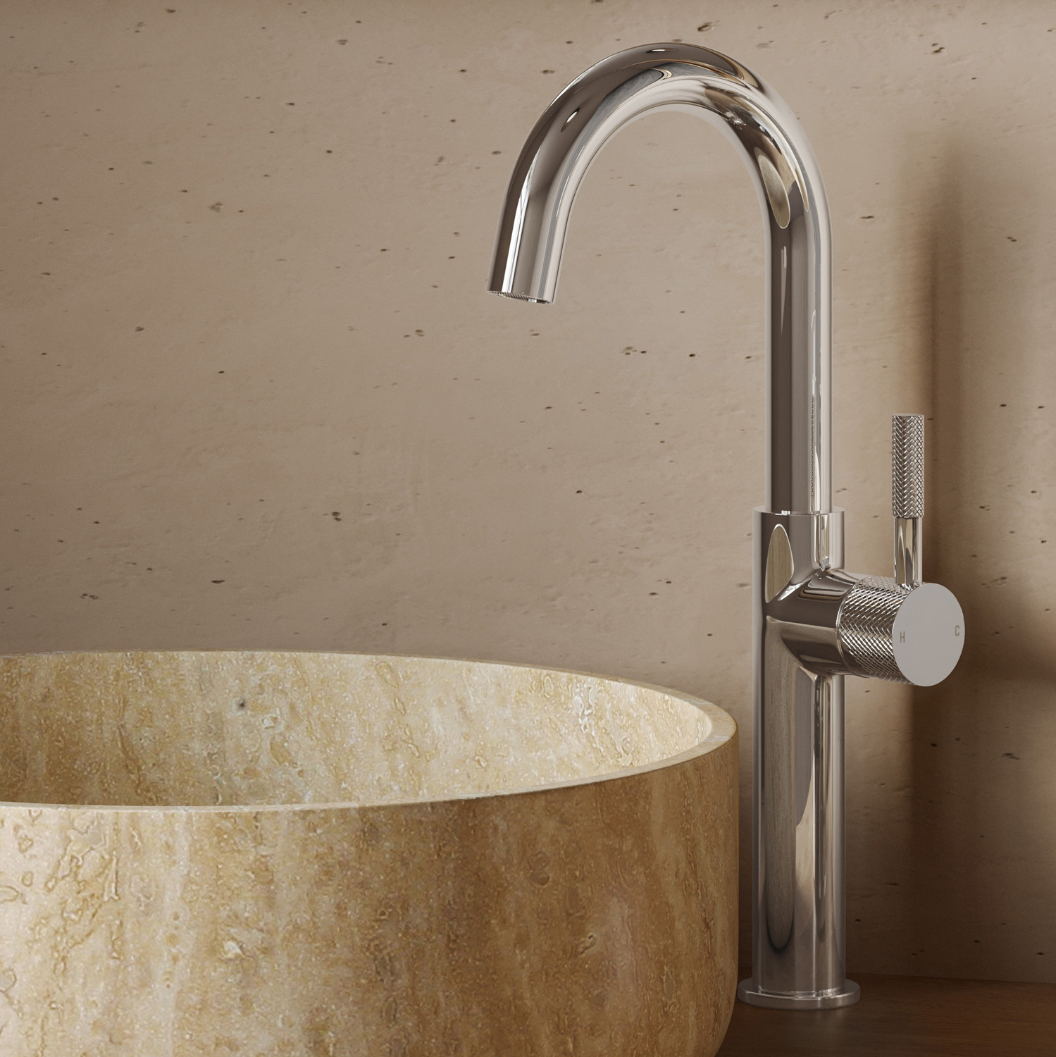 Saniclear Talpa Curved hendel voor Highriser (SK89497)