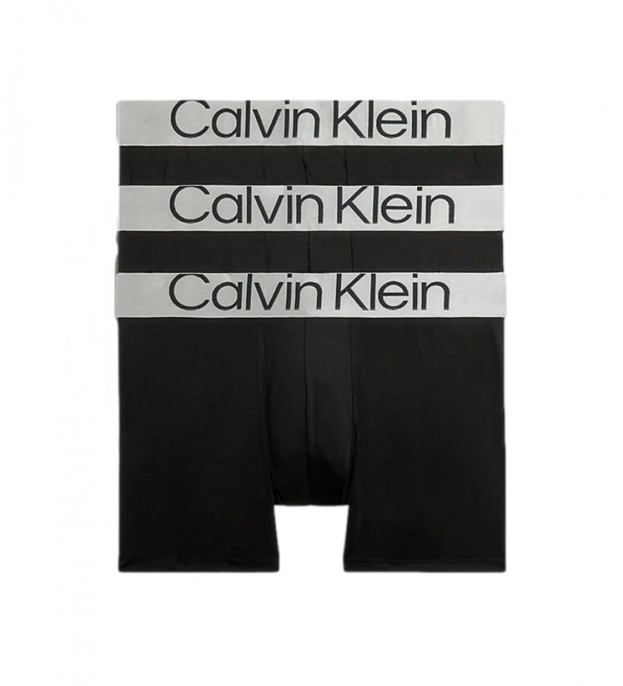 Calvin Klein Pack de 3 Boxer Steel Micro preto