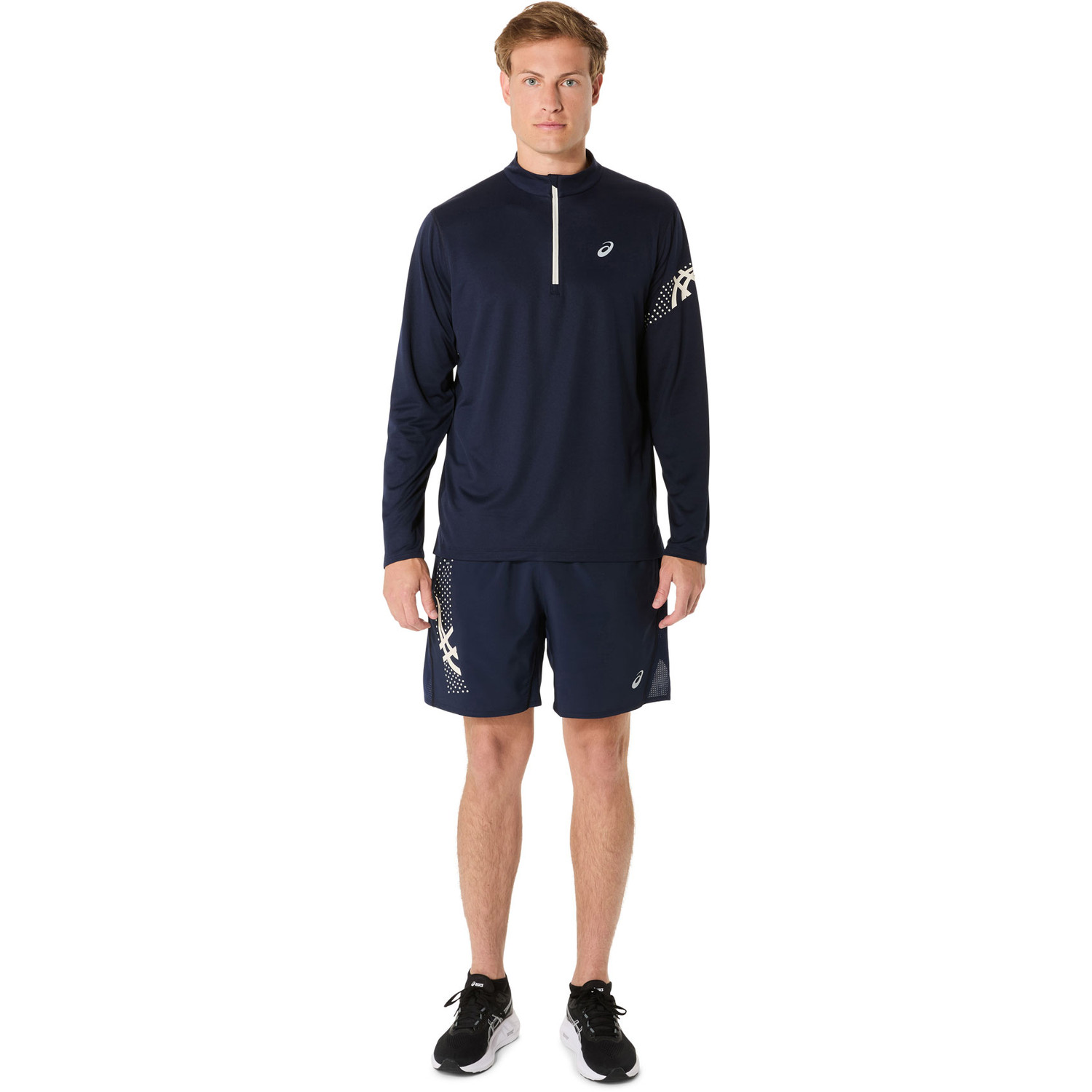 ASICS Icon Half-Zip Longsleeve T-shirt Heren