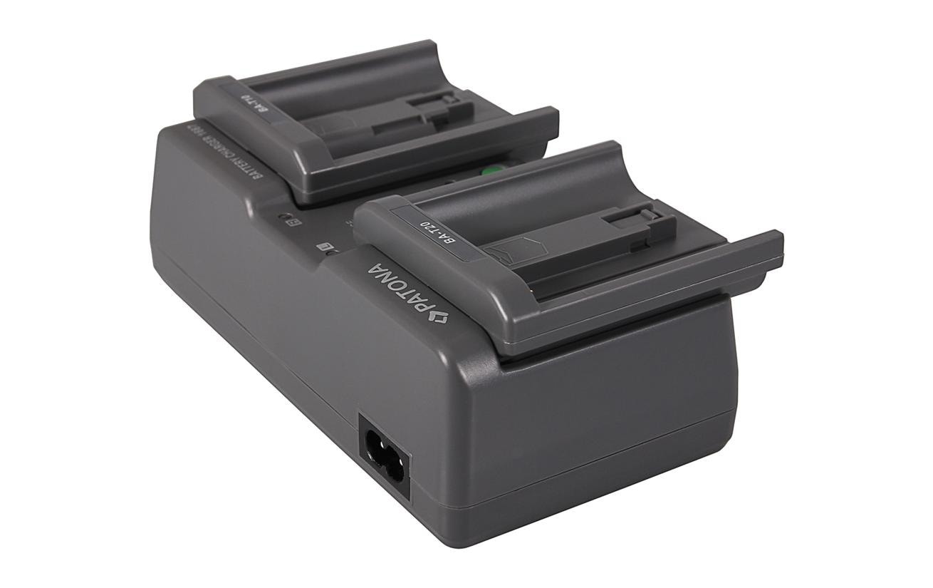 Ladegerät Dual EN-EL18Dual Ladegerät für Nikon EN-EL18, EN-EL4, LP-E4, BA-T10, BA-T20, MH-26