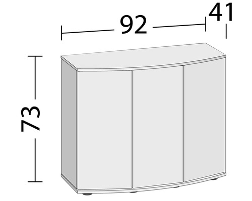 Juwel SBX Vision 180 aquariumkast, 92x41x73 cm, donker hout