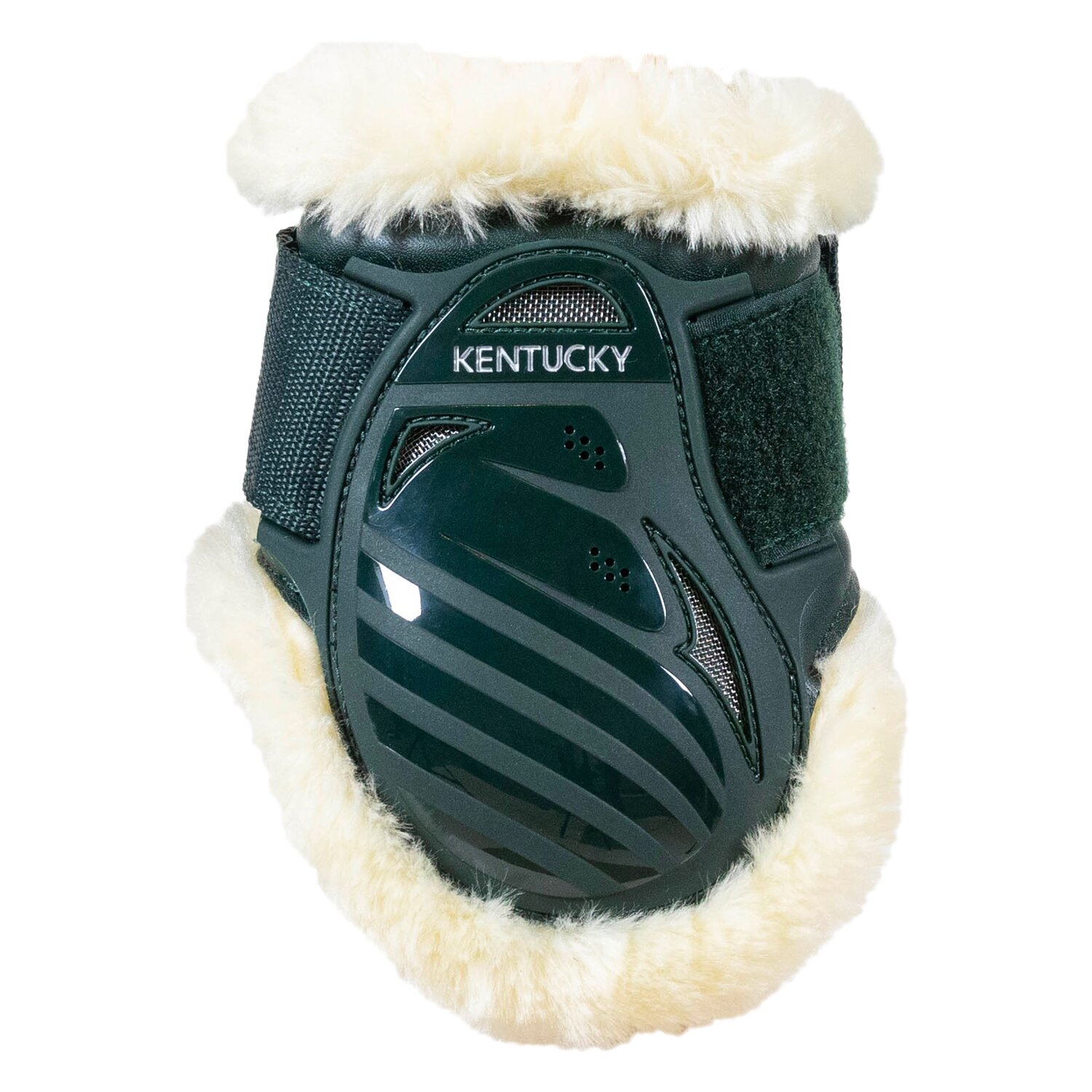 KENTUCKY Fesselkopfgamaschen Young Horse Vegan Sheepskin, für Hinterbeine - dark green