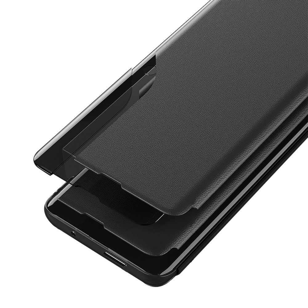 Samsung Galaxy A54 5G Leder Hülle Small Window View Flip Case - Violett
