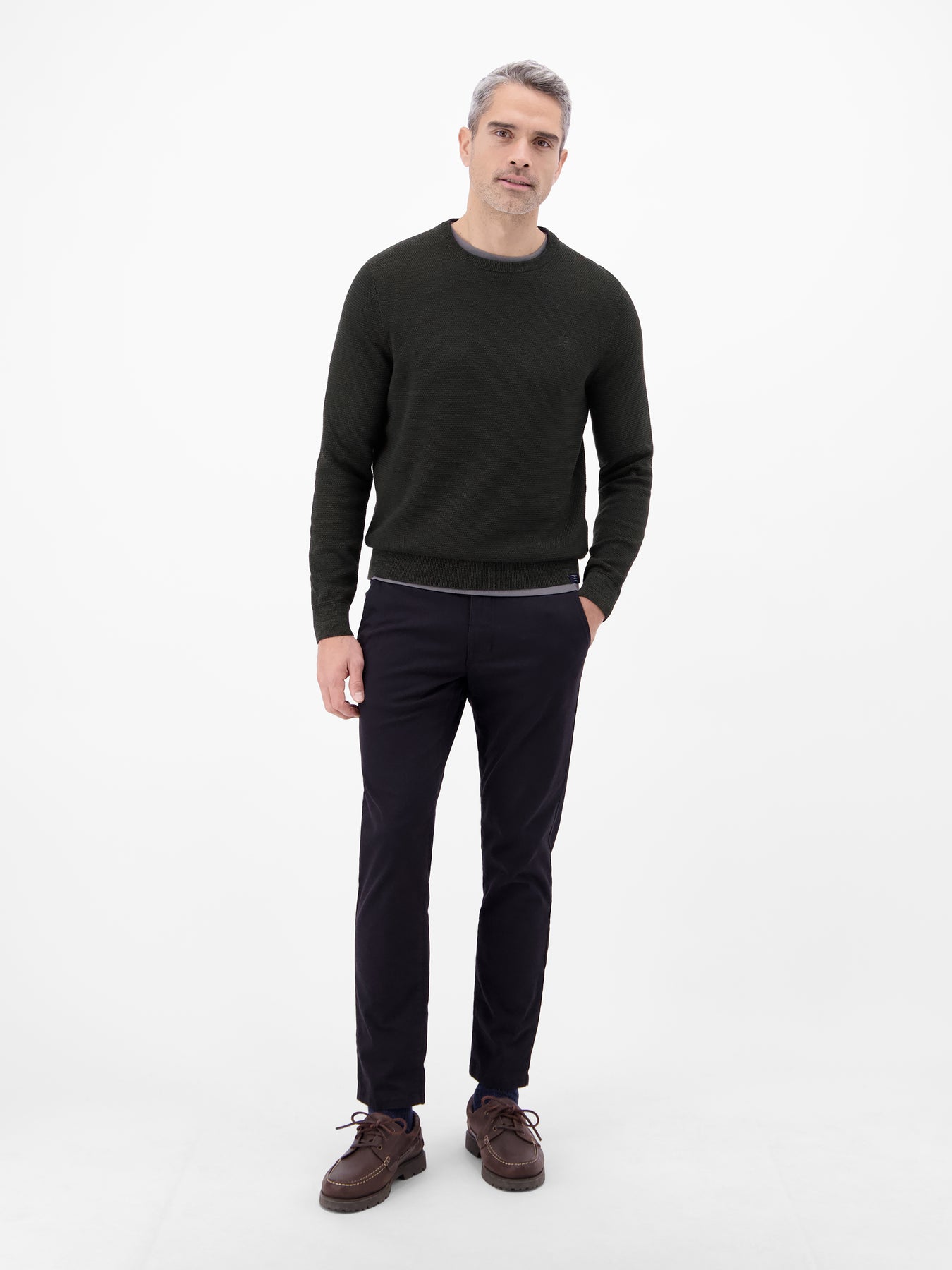 Herren Strickpullover in Twist-Struktur