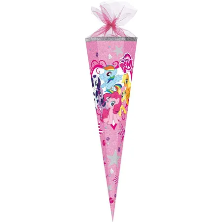 Nestler Schultüte My little Pony mit Tüllverschluss, 6-eckig, 85cm