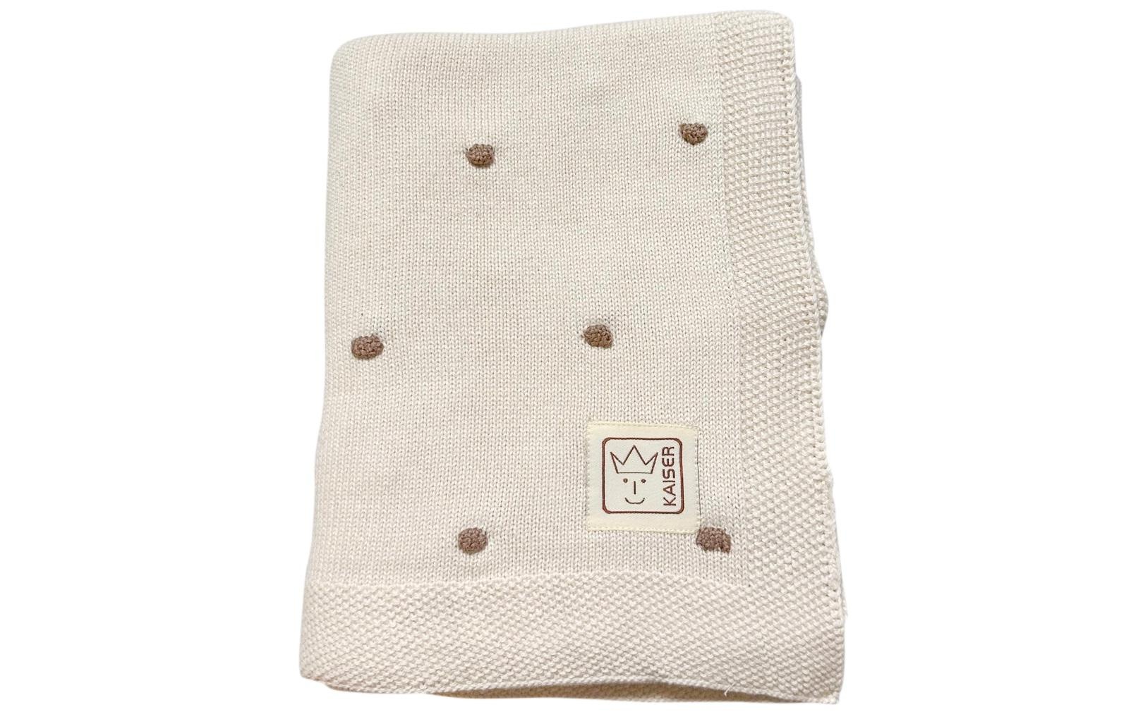 Kaiser Babydecke »Knots creme/knots light brown 80 x 100 cm«