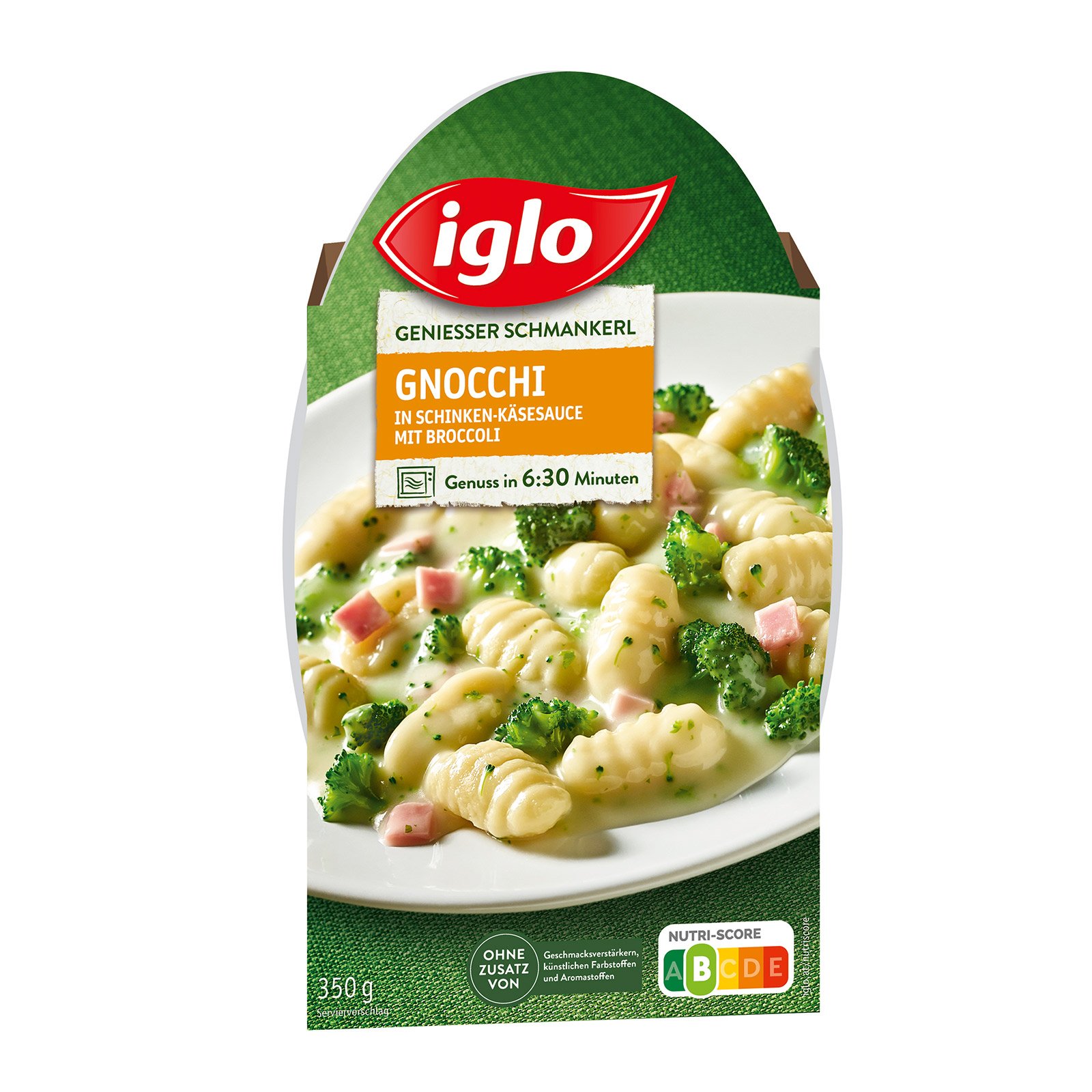 Iglo Genießer Schmankerl Gnocchi in Schinken-Käsesauce