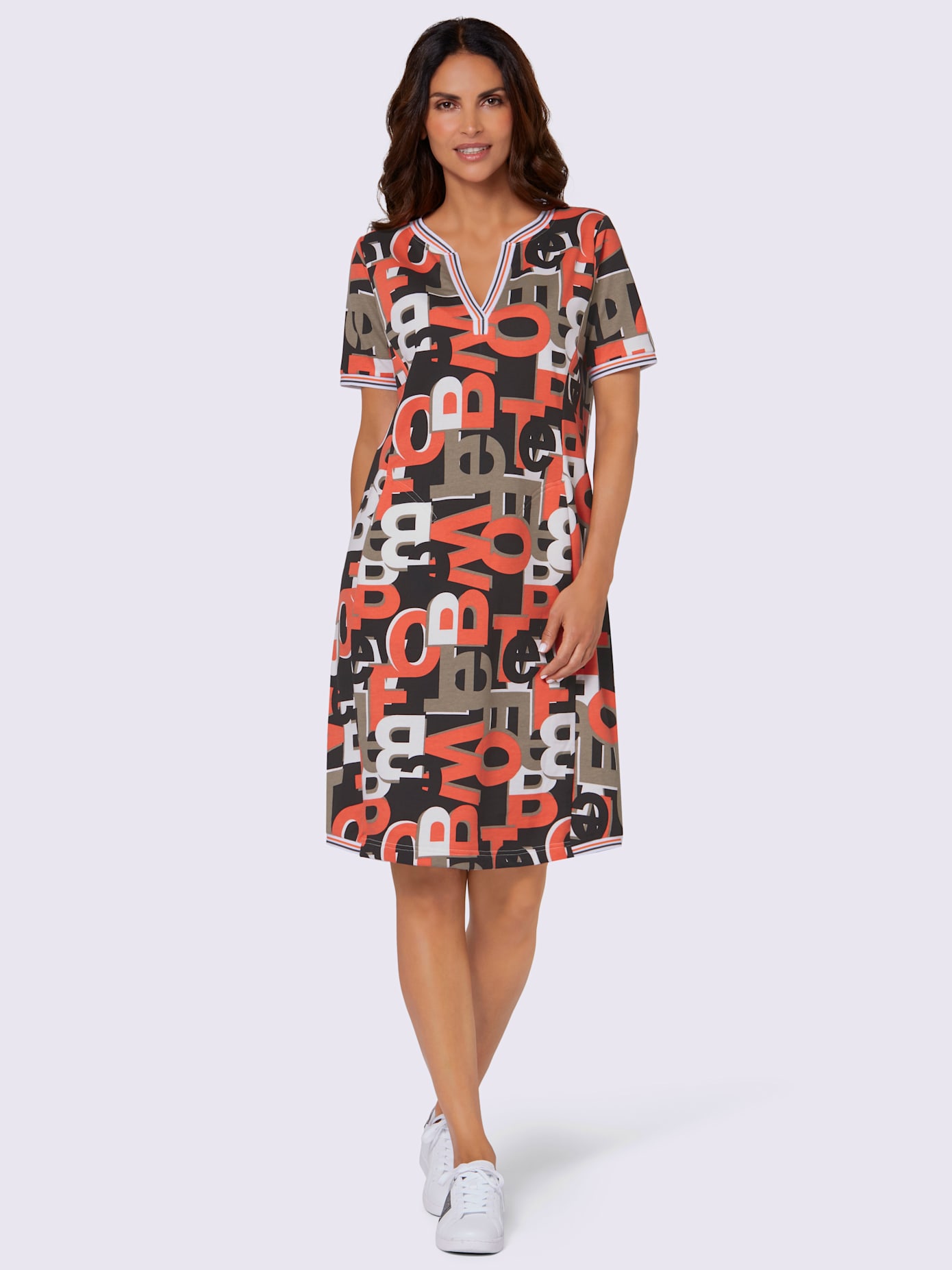Robe en matière sweat 60% coton