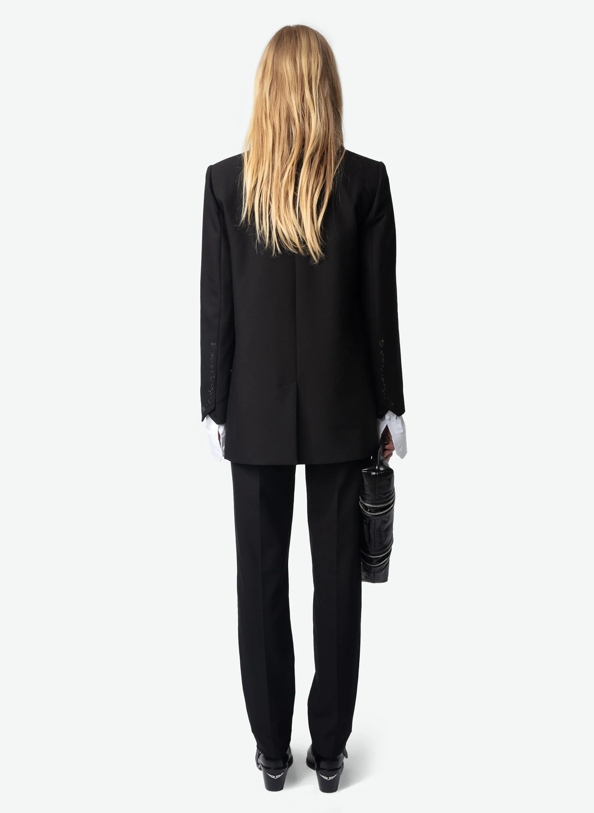 VIVA - Blazer droit structuré | Noir