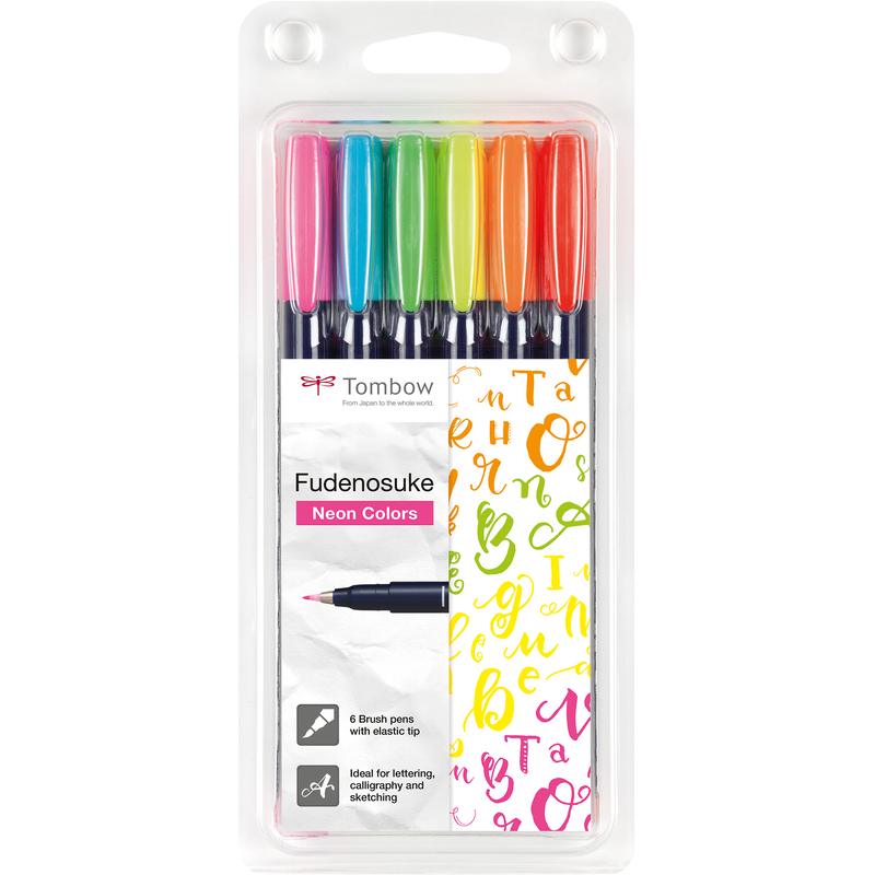 Tombow Kalligrafiestift-Set Fudenosuke, assortiert