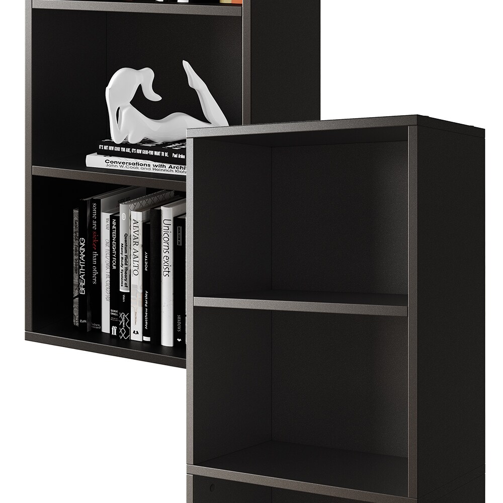 Vicco Bücherregal Bob Schwarz 40 x 132 cm mit 5 Fächern