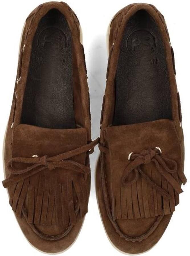 PS Poelman suède bootschoenen donkerbruin