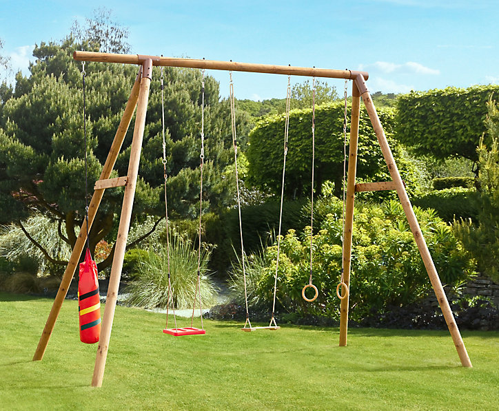 Portique en bois pour ados Galdar Boxe 410 x 330cm