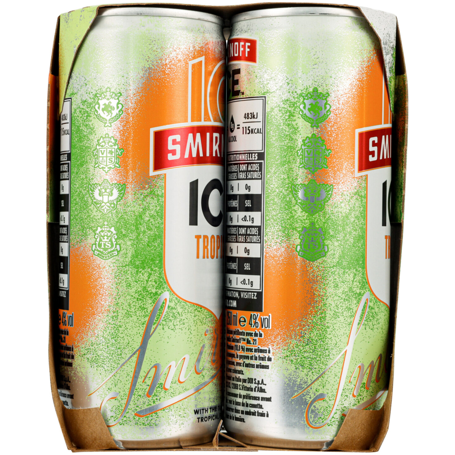 Smirnoff Ice Tropical 4x25cl -100cl