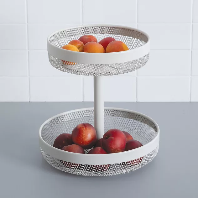 Corbeille à fruits métal (H31 cm) Mayaj Beige