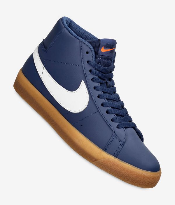 Nike SB Zoom Blazer Mid Schuh (navy white navy gum)