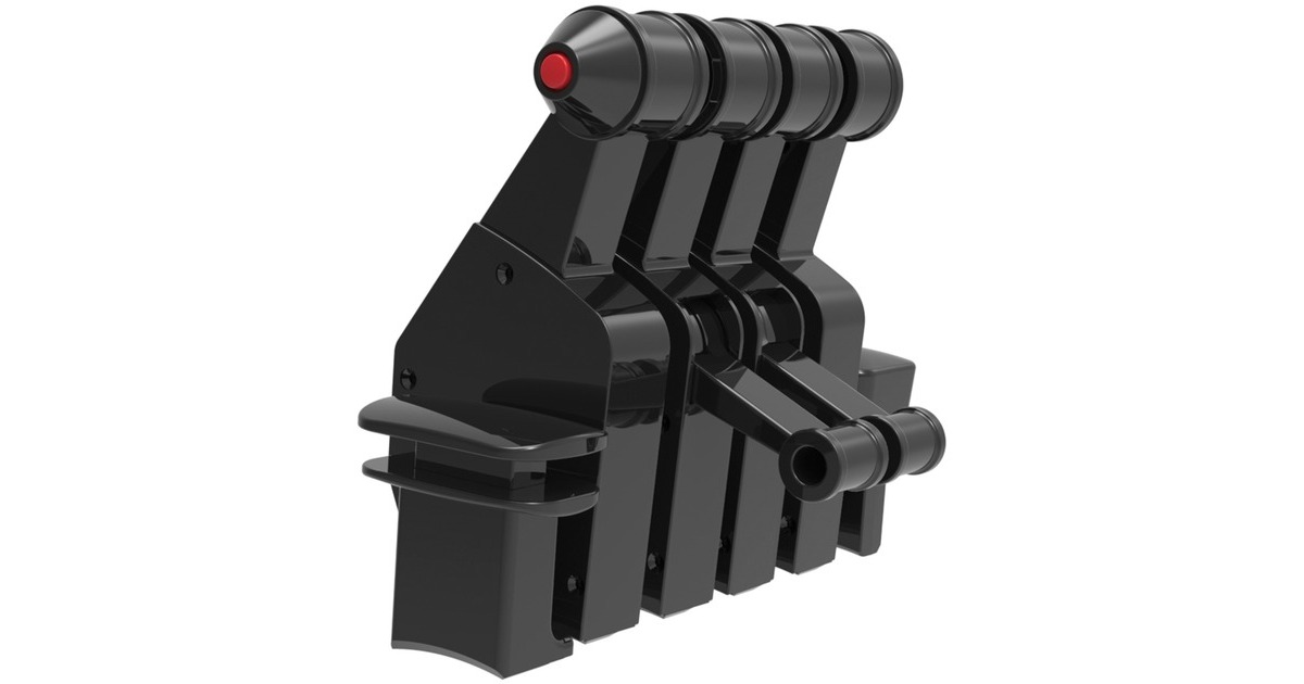 Honeycomb AeronauticalThrottle Pack for Airbus A319 – A380 gaming gasregelaar  (Zwart)