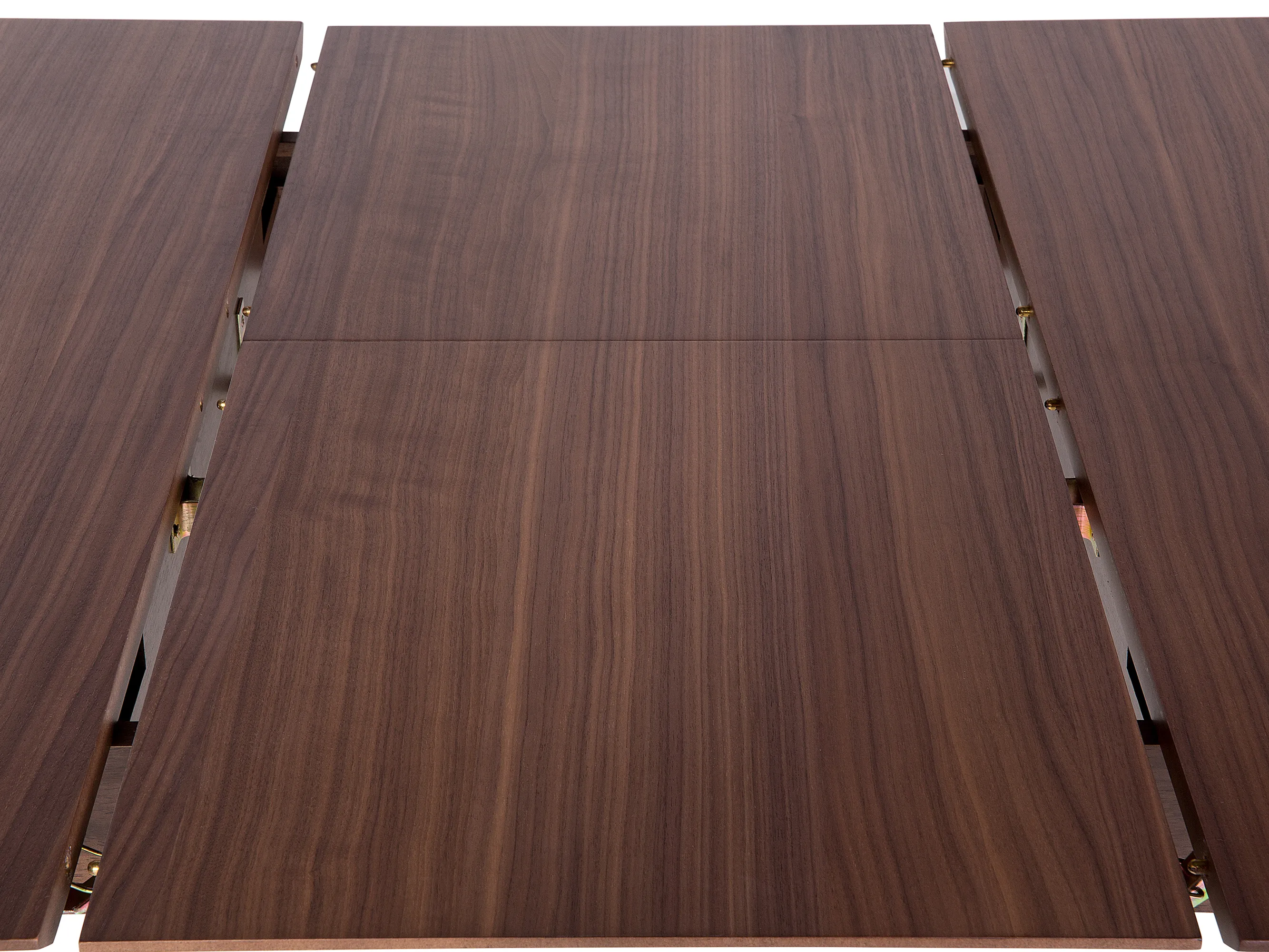 Eettafel uitschuifbaar MADOX Donker walnoothout 90 cm 150/190 cm