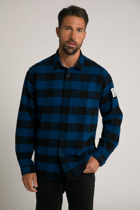 Karohemd, Overshirt, Langarm, Kent Kragen, Modern Fit