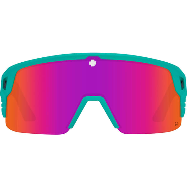 Lunette vélo SPY MONOLITH 5050 MATTE TEAL HAPPY GRAY GREEN PINK SPECTRA MIRROR