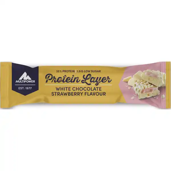 Proteinriegel Protein Layer White Chocolate Strawberry Cake