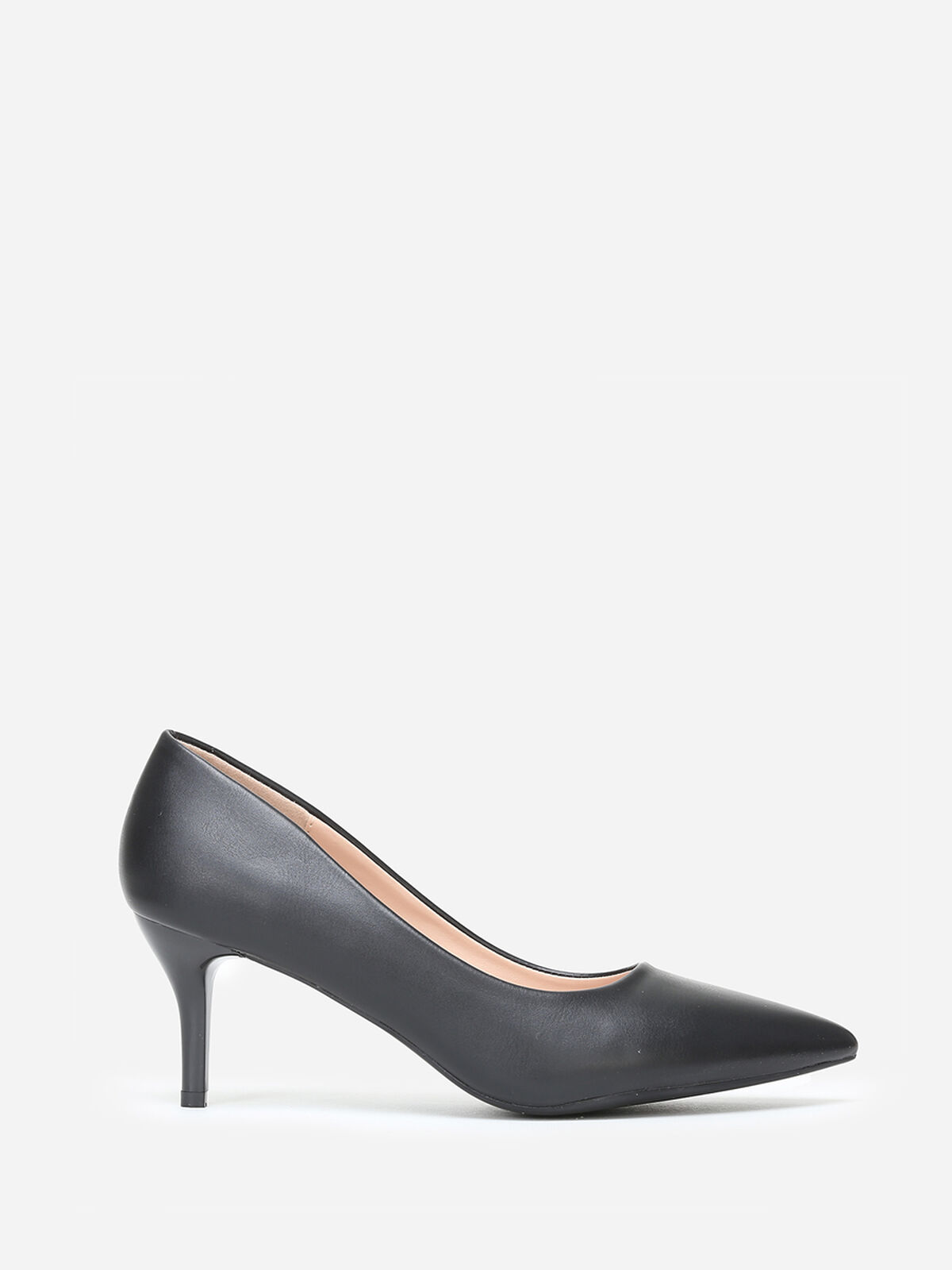 Escarpins à talon fin verni- Noir