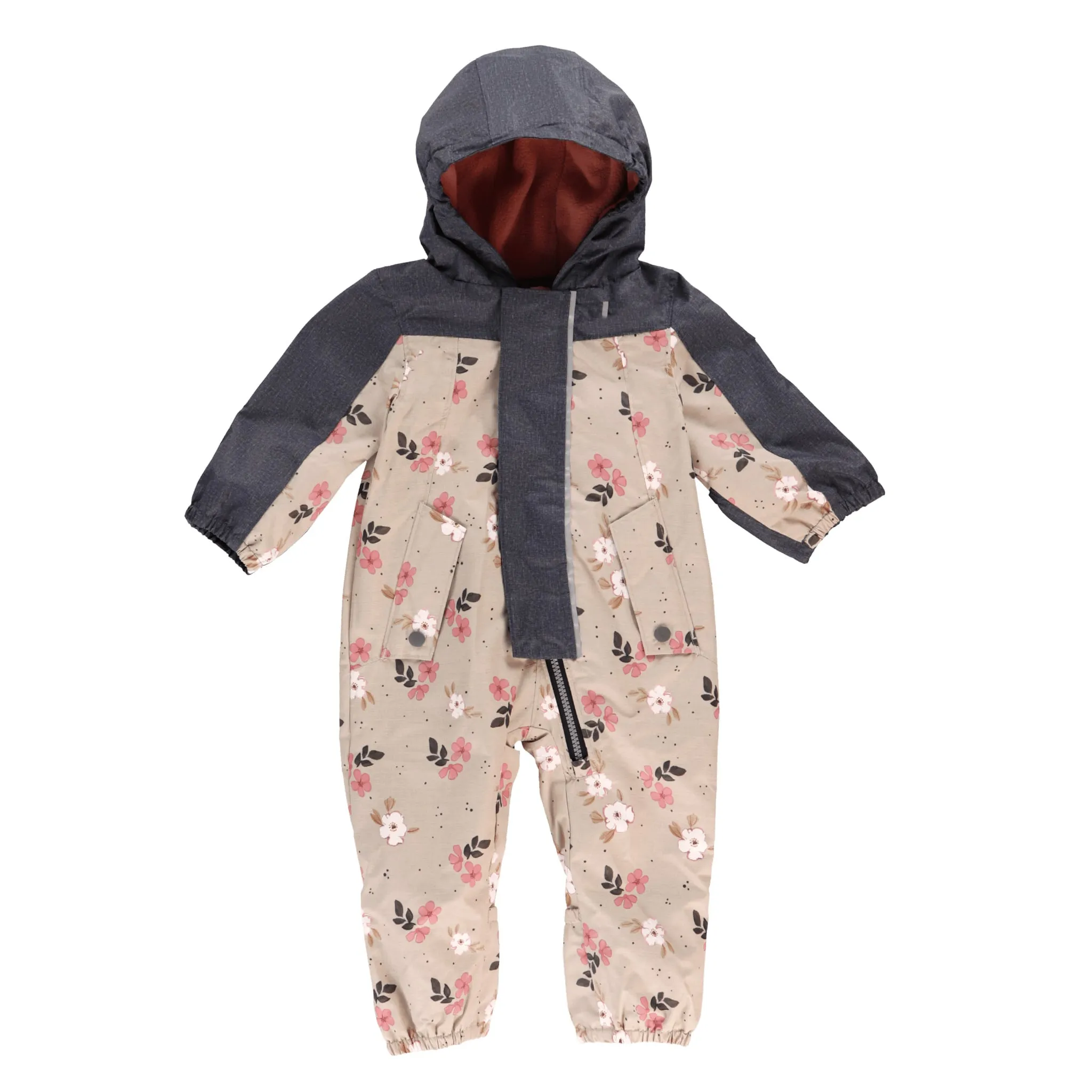 Deer Mountain Ensemble Extérieur Une Pièce Fleurs 6-24mois