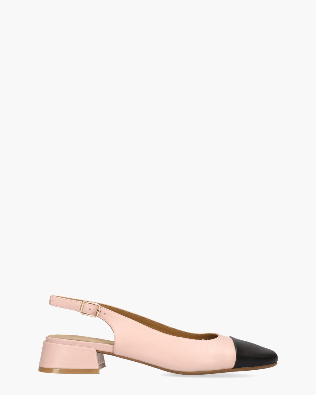 Di Lauro Wendelien Lichtroze/Zwart Dames Slingbackloafers