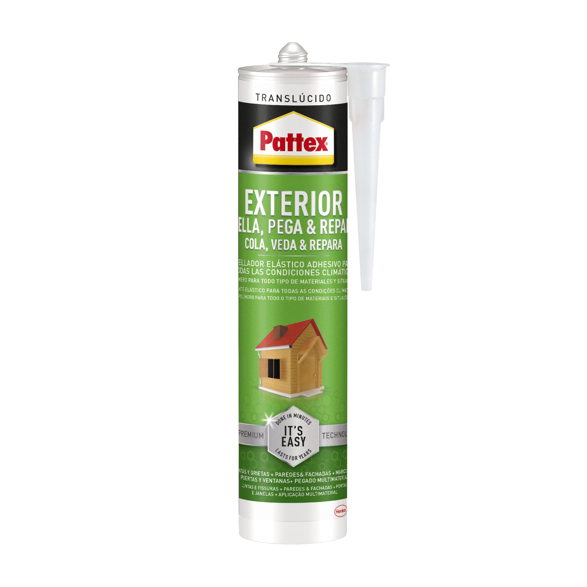 SILICONE EXTERIOR PROTEGE E REPARA PATTEX TRANSPARENTE 280ML