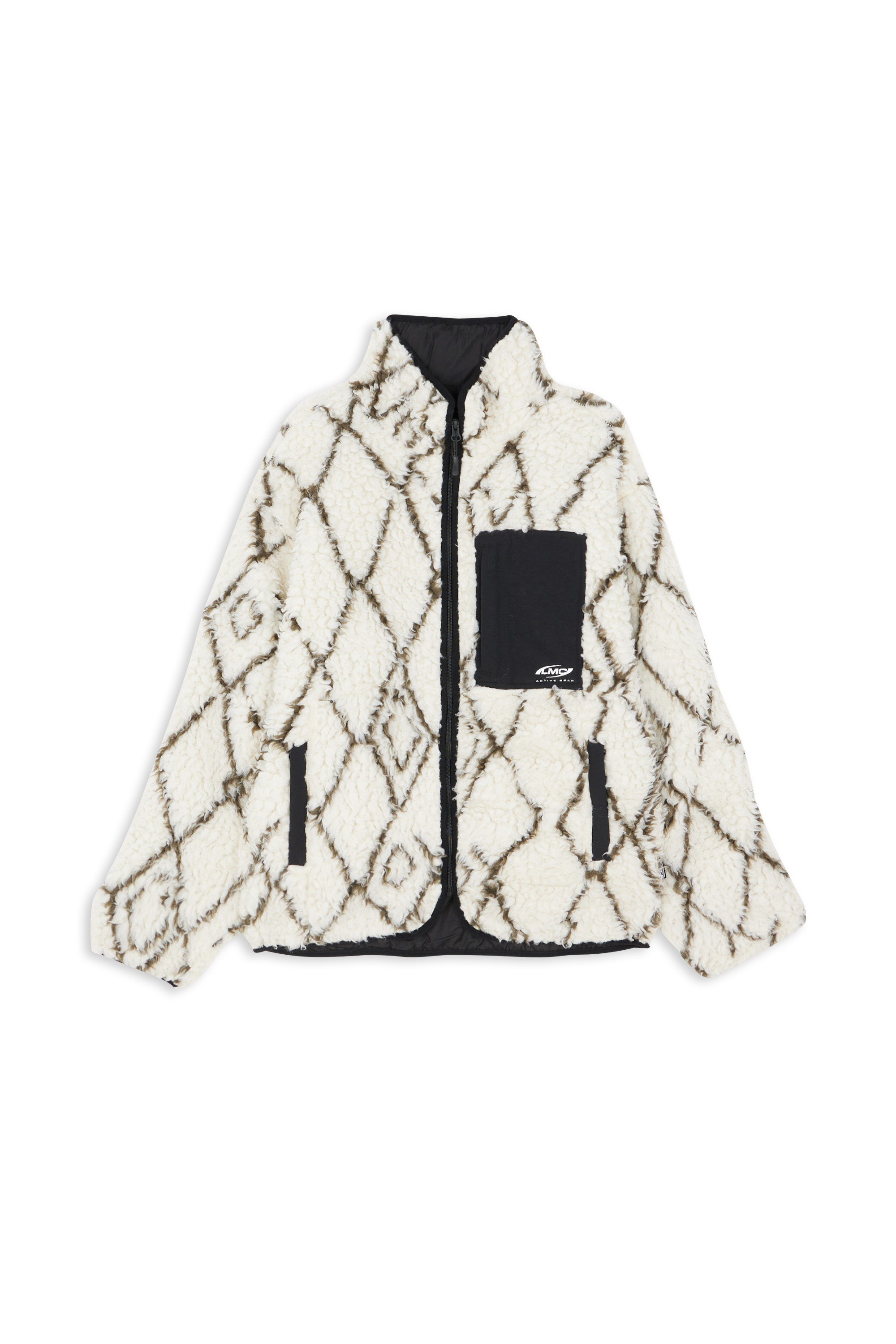 LOST MANAGEMENT CITIES Veste ACTIVE GEAR SHERPA FLEECE JACKET Multicolore