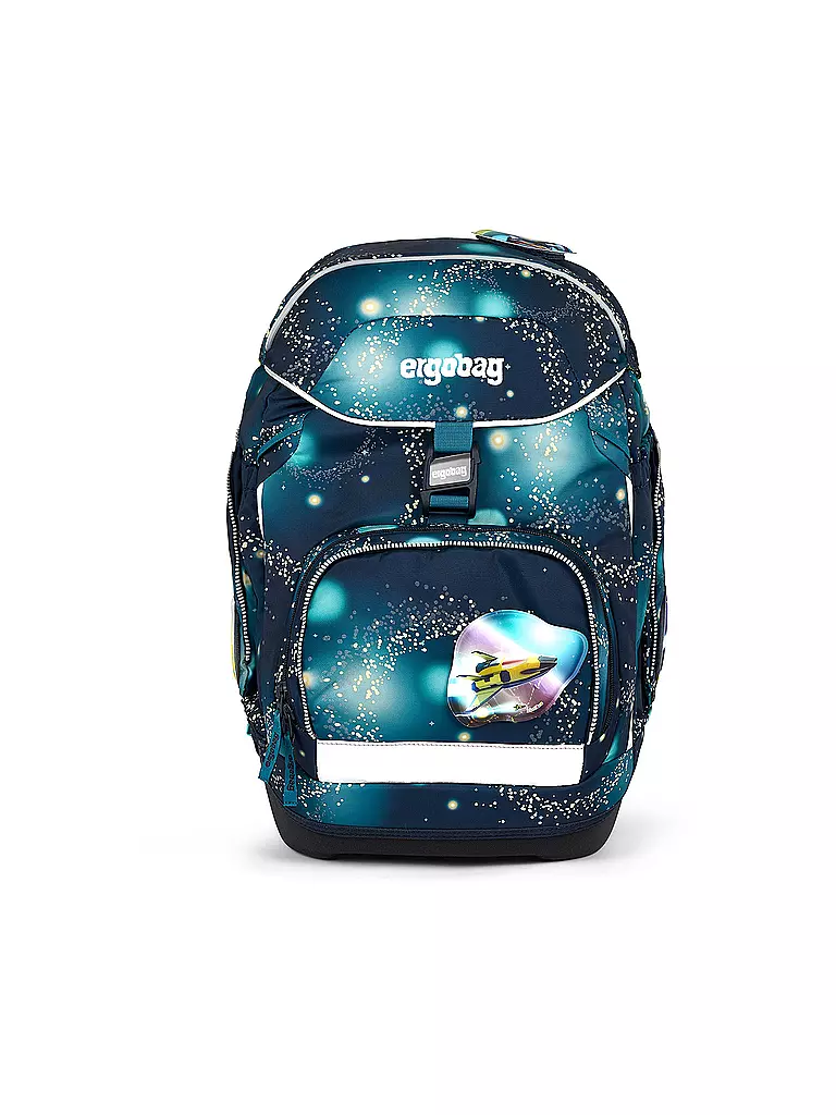 ERGOBAG Schultaschen Set 6tlg PACK Galaxy Glow RaumfahrBär dunkelblau